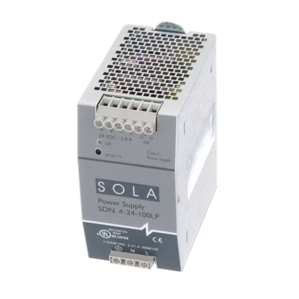 SDN424100LP SDN-P SERIES, AC-DC DIN RAIL, 92W, 3.8A, 24VDC OUTPUT, 115-230VAC INPUT(SDN 4-24-100LP)